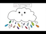 Hoe teken je een wolk met regen