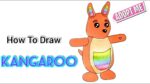 How To Draw A Kangaroo | Roblox Adopt Me  Pet | Cartooning Cute drawings