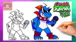How To Draw Boshi |  Friday Night Funkin Mod | FNF | Step By Step Drawing Tutorial