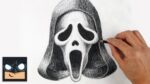 How To Draw Ghostface | Halloween Sketch Tutorial