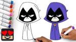 How To Draw Raven | Teen Titans GO!