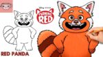 How To Draw Red Panda Mei Lee from Turning Red | Disney Pixar | Step By Step Drawing Tutorial