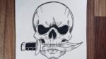How To Draw Skull Tribal Tattoo