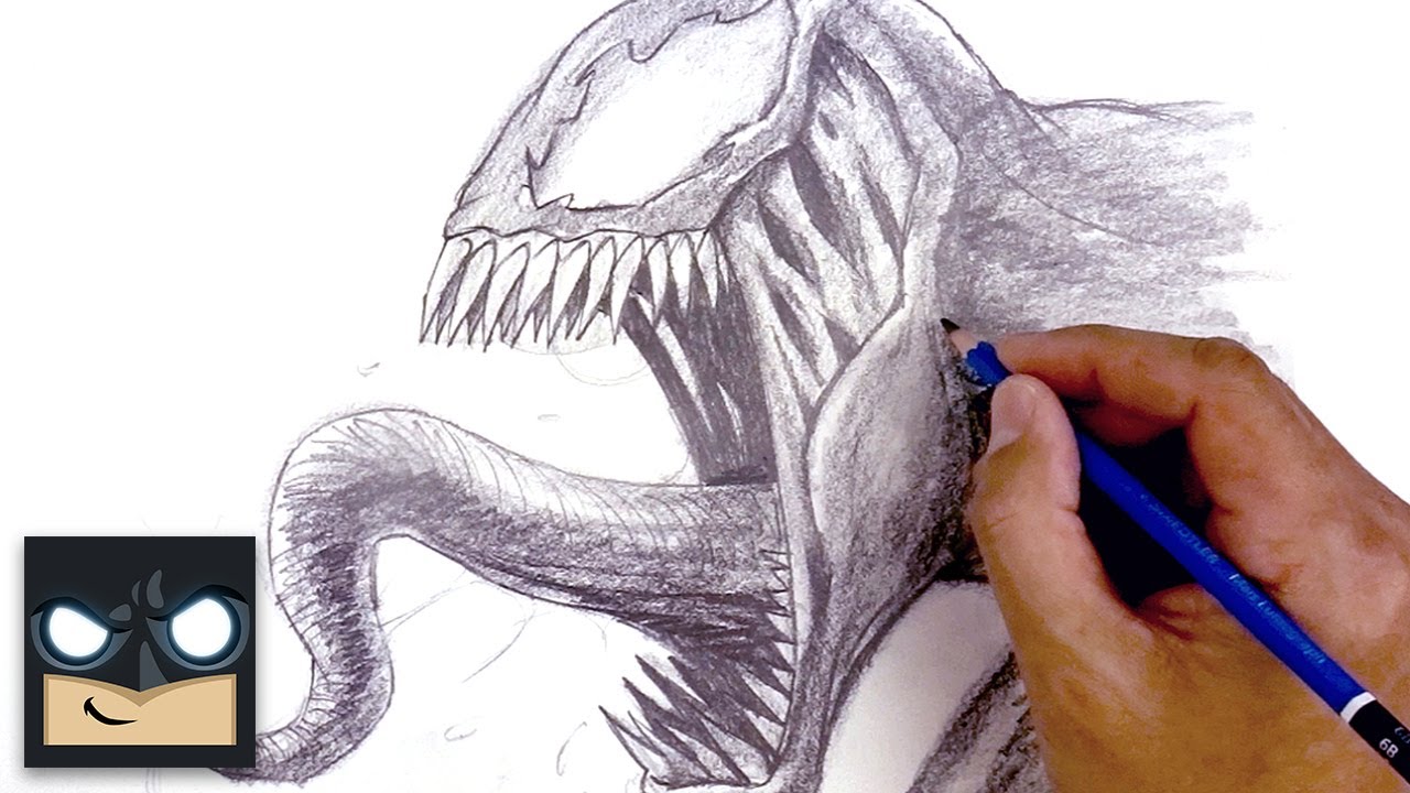 How To Draw Venom | Sketch Saturday (Step by Step)