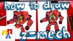 How To Draw Z Mech From Plants vs Zombies