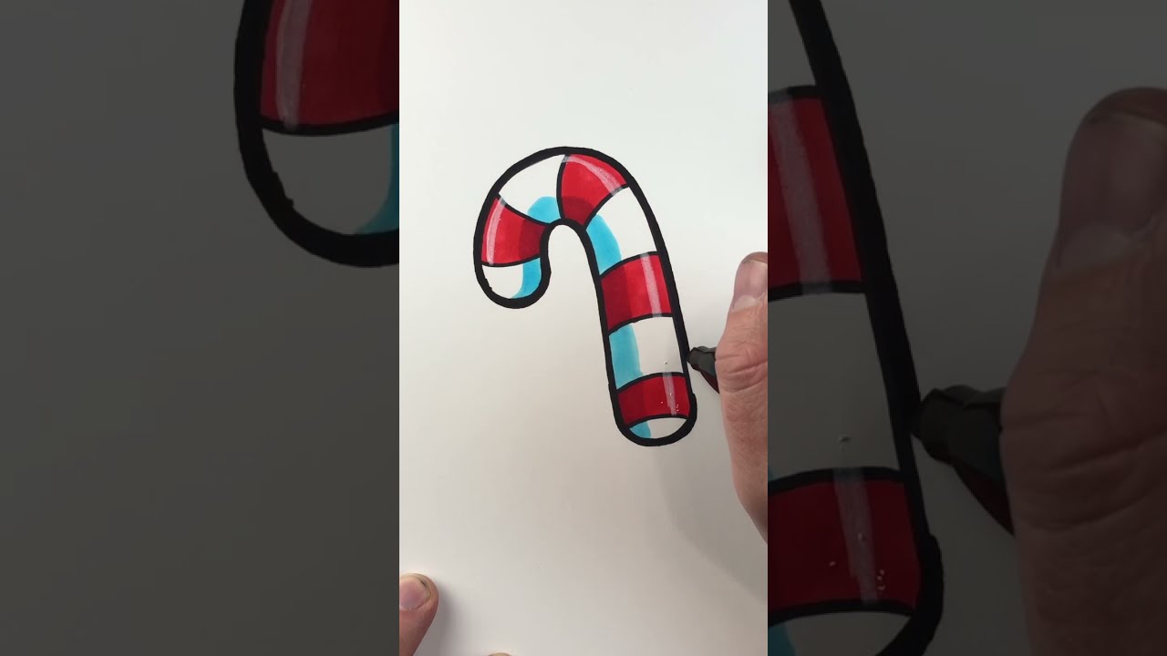 How To Draw a CANDYCANE