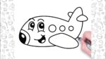 How to Draw Airplane Easy Step By Step For Kids