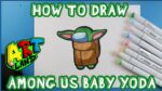 How to Draw BABY YODA AMONG US SKIN