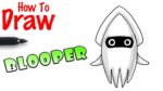 How to Draw Bloopers | Super Mario Kart