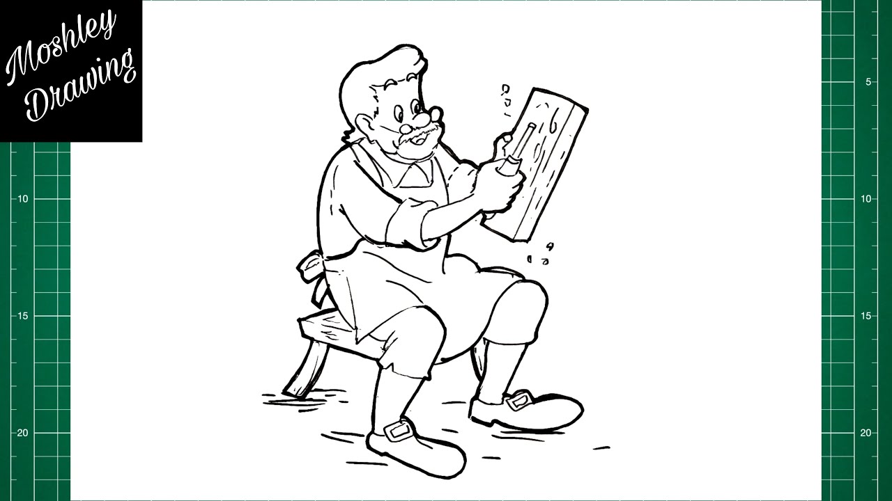 How to Draw Geppetto Step by Step