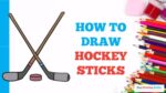How to Draw Hockey Sticks in a Few Easy Steps: Drawing Tutorial for Beginner Artists