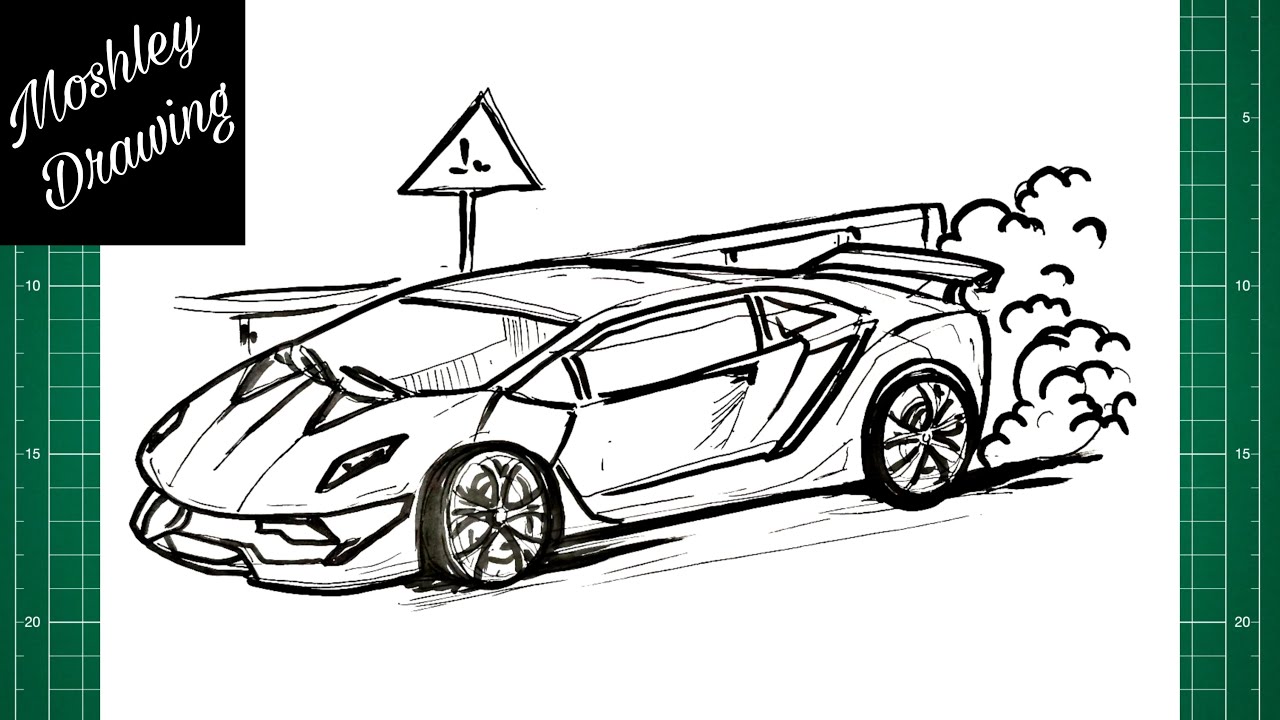 How to Draw Lamborghini Sesto Elemento