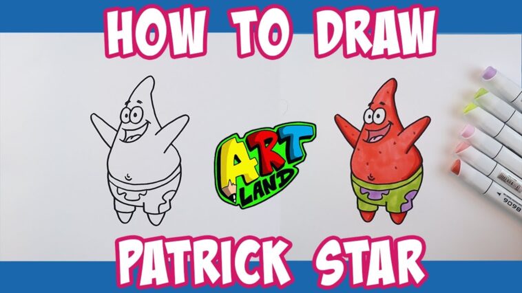 How to Draw PATRICK STAR from SPONGEBOB!!!