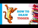 How to Draw Tigger in a Few Easy Steps: Drawing Tutorial for Beginner Artists