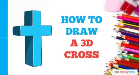 How to Draw a 3D Cross in a Few Easy Steps: Drawing Tutorial for Beginner Artists