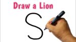 How to Draw a Angry Lion From Letter S | How to Make a Drawing Of Lion Easy Step By Step | Lion Art