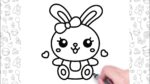 How to Draw a Bunny Easy | Bolalar uchun oson chizish | Dessin facile pour les enfants | |孩子們簡單繪畫