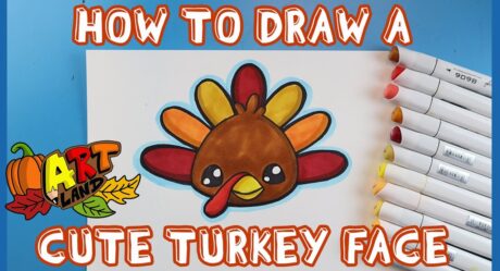 How to Draw a CUTE TURKEY FACE!!!