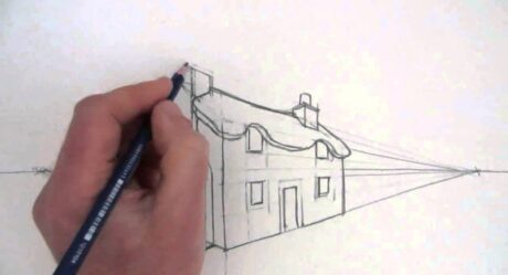 Comment dessiner une maison de campagne en perspective à deux points