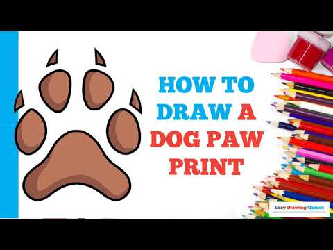 How to Draw a Dog Paw Print in a Few Easy Steps: Drawing Tutorial for Beginner Artists