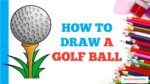 How to Draw a Golf Ball in a Few Easy Steps: Drawing Tutorial for Beginner Artists