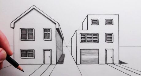 How to Draw a House in One-Point Perspective: Narrated Drawing Tutorial for Beginners