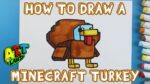 How to Draw a MINECRAFT TURKEY