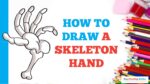 How to Draw a Skeleton Hand  - Halloween Drawings