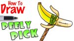 How to Draw the Peely Pick Banana Pickaxe | Fortnite