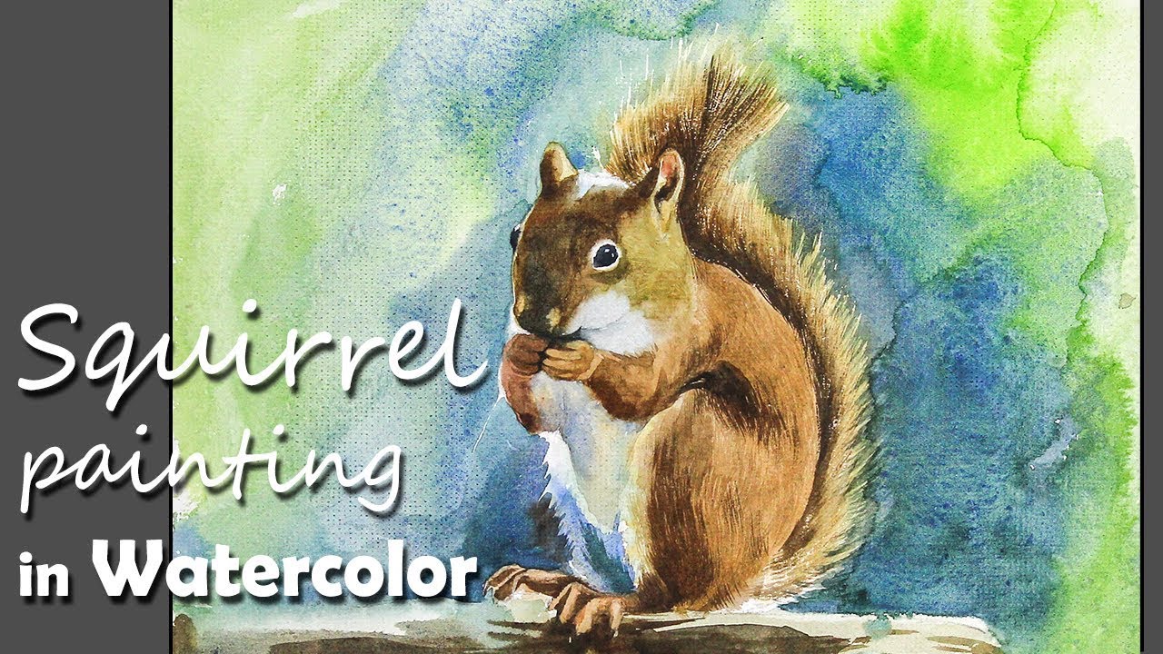 How to Paint A Squirrel in Watercolor