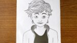 How to draw Adrien step by step // Boy drawing easy step by step // Easy drawings step by step