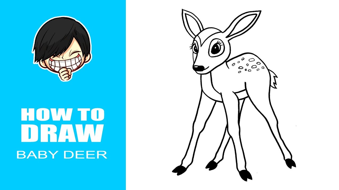 How to draw Baby Deer step by step