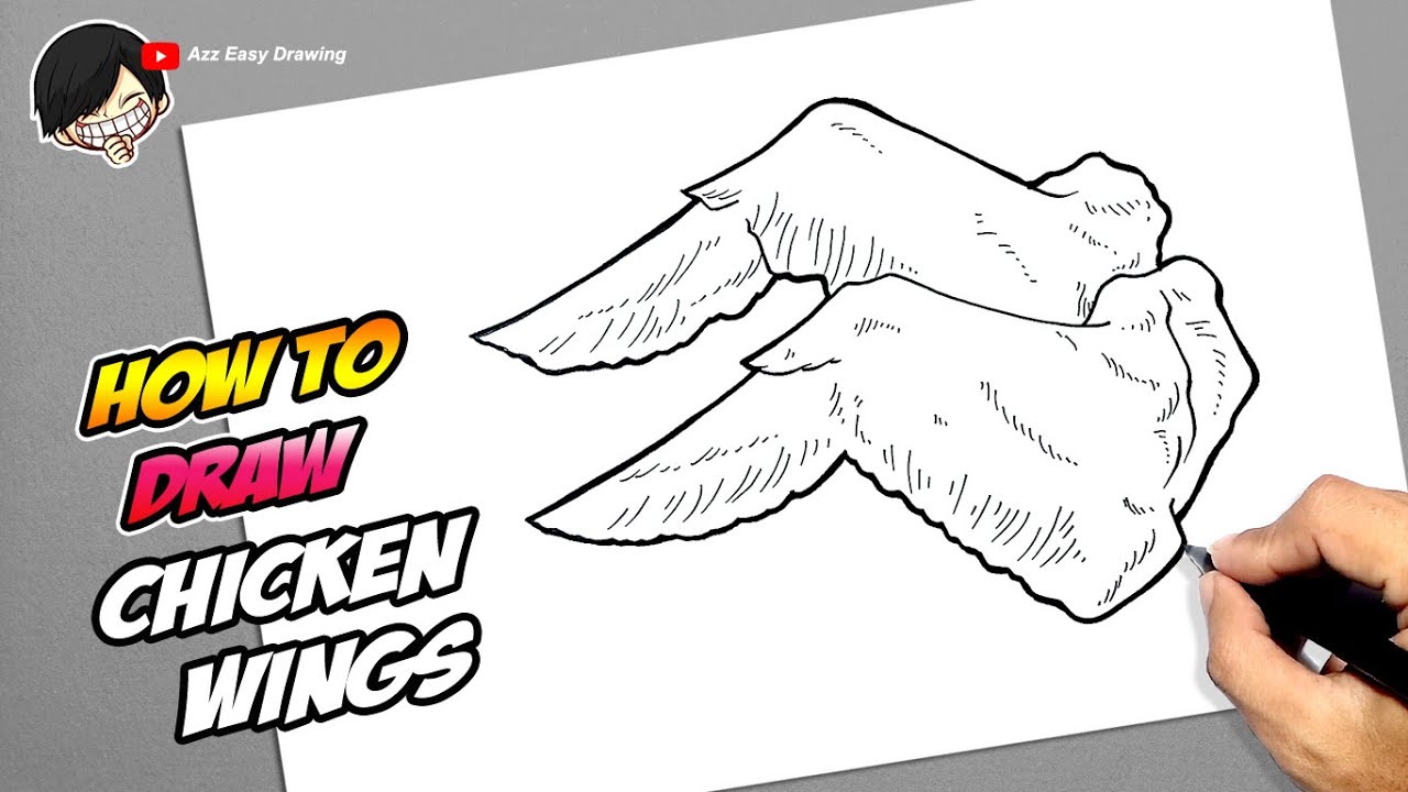 How to draw Chicken Wings Meat