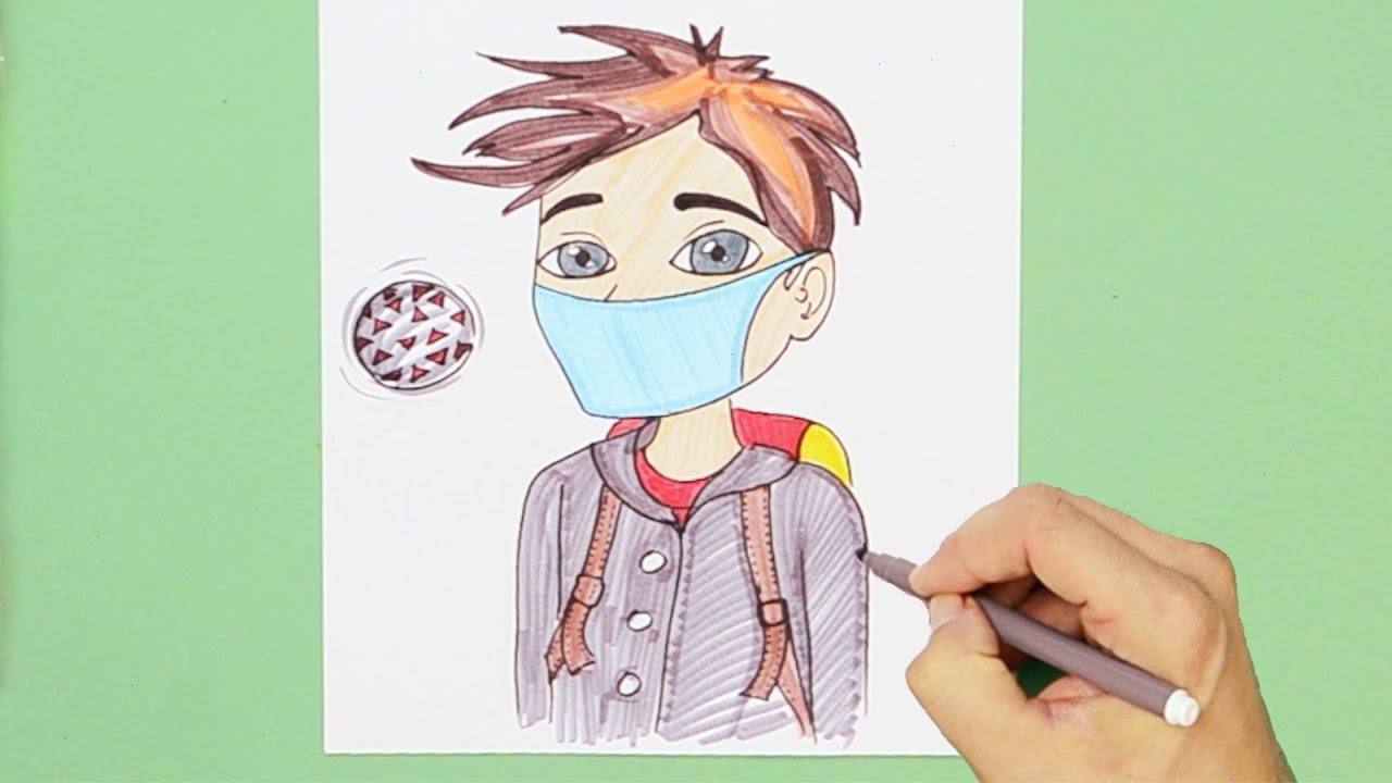 How to draw Coronavirus safety precaution poster