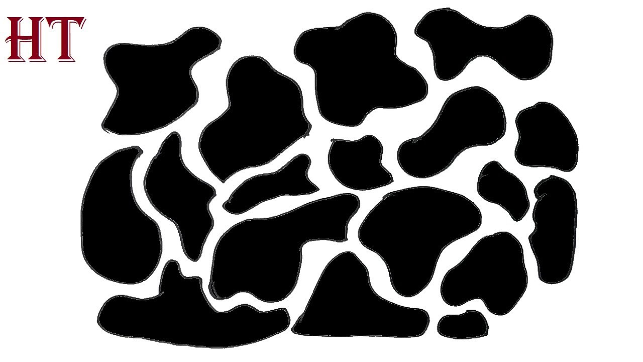 How to draw Cow print Step by Step