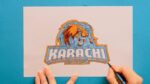 How to draw Karachi Kings Logo