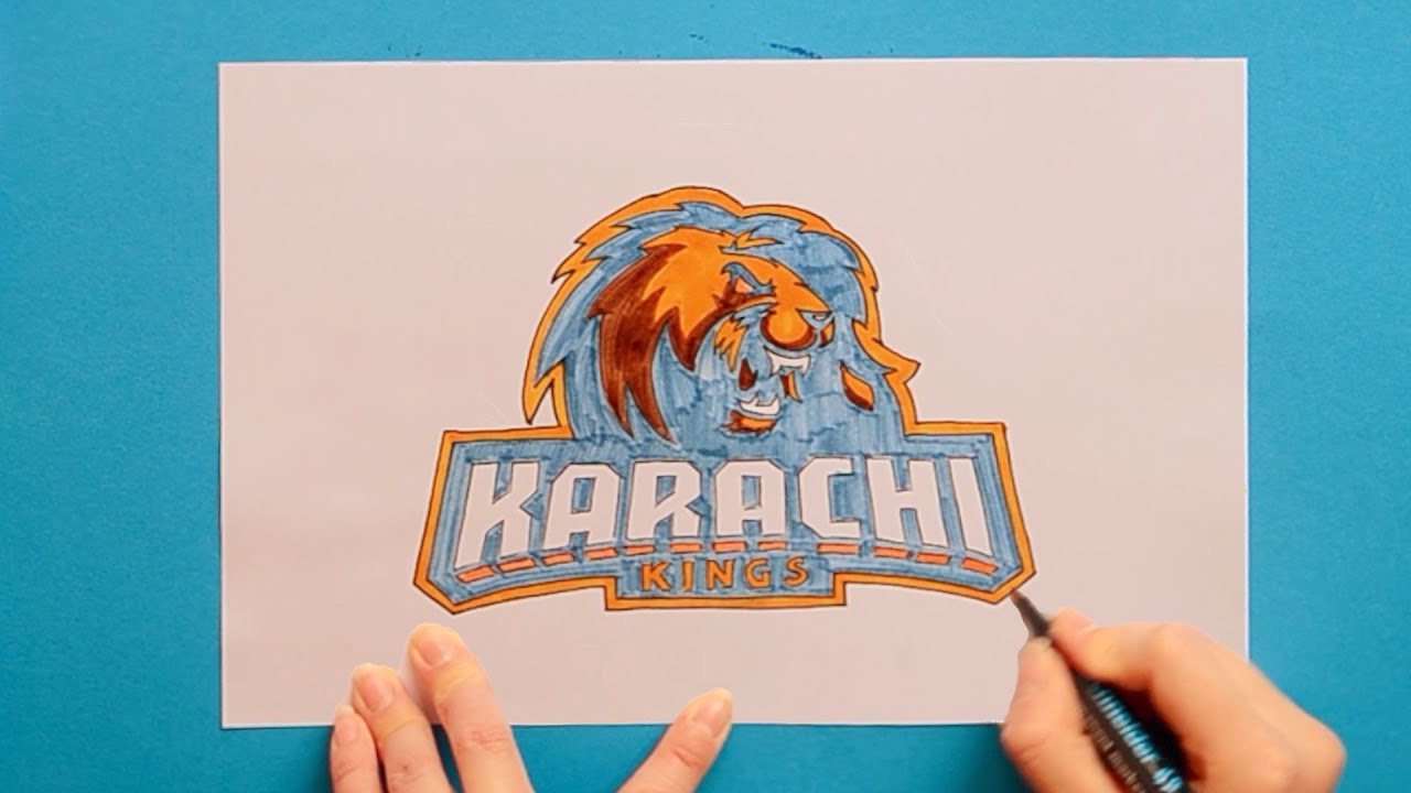 How to draw Karachi Kings Logo