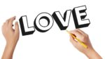 How to draw LOVE word in 3D | Easy drawings