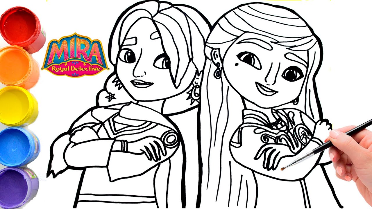 How to draw  Mira, Royal Detective and Priya- Cast - Mira, Royal / We're on the Case (Mashup)