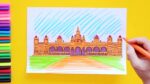 How to draw Mysore Palace, Karnataka, India