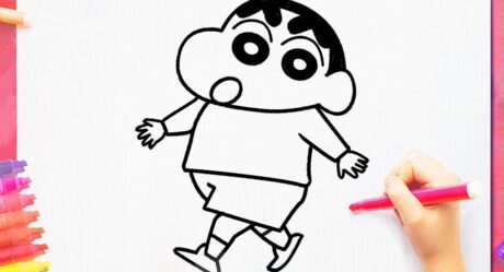 How to draw SHINCHAN easy