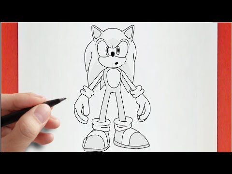 How to draw SONIC THE HEDGEHOG  characters EASY