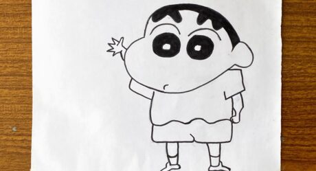Como dibujar a Shin Chan paso a paso muy facil || tutorial de dibujo para principiantes caricaturas #shorts