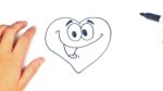 How to draw a Heart Step by Step | Love Drawings Tutorials