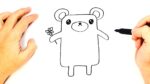 How to draw a Kawaii Bear Step by Step | Kawaii Drawings