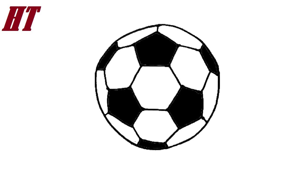 How to draw a Soccer Ball easy Step by Step