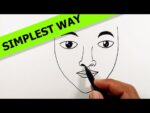 How to draw a face for beginners step by step | Simple Drawings