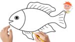 How to draw a fish #4 | Easy drawings