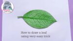 How to draw a leaf very easily  - Step by Step || Drawing Tutorial #Shorts