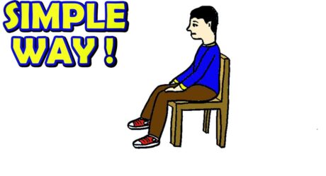 How to draw a person sitting on a chair easy simple way | Easy Drawing Ideas For Beginners